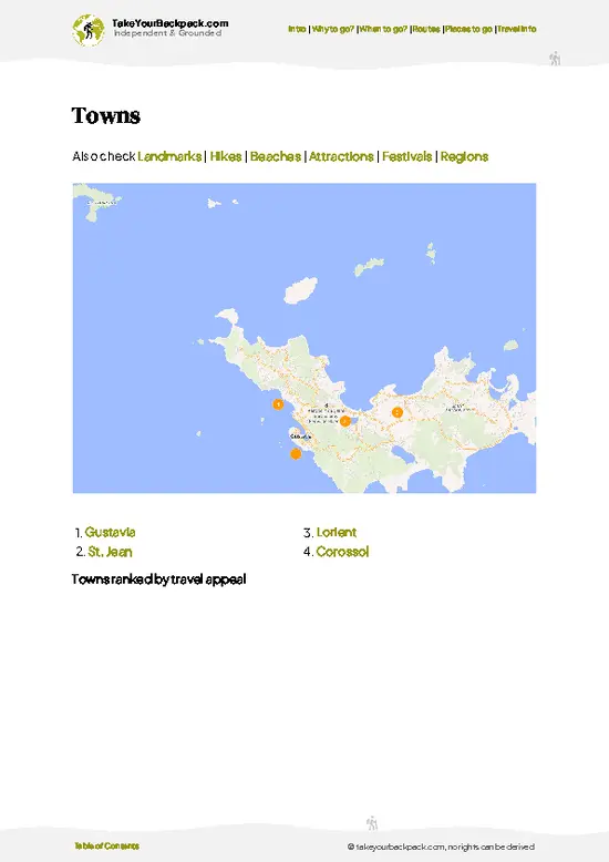 example page 6 from our offline Travel Guide for Saint Barthélemy